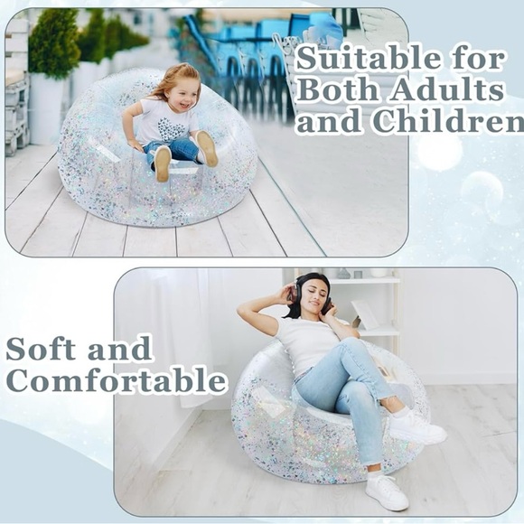 Silver Inflatable Chair - Picture 4 of 6